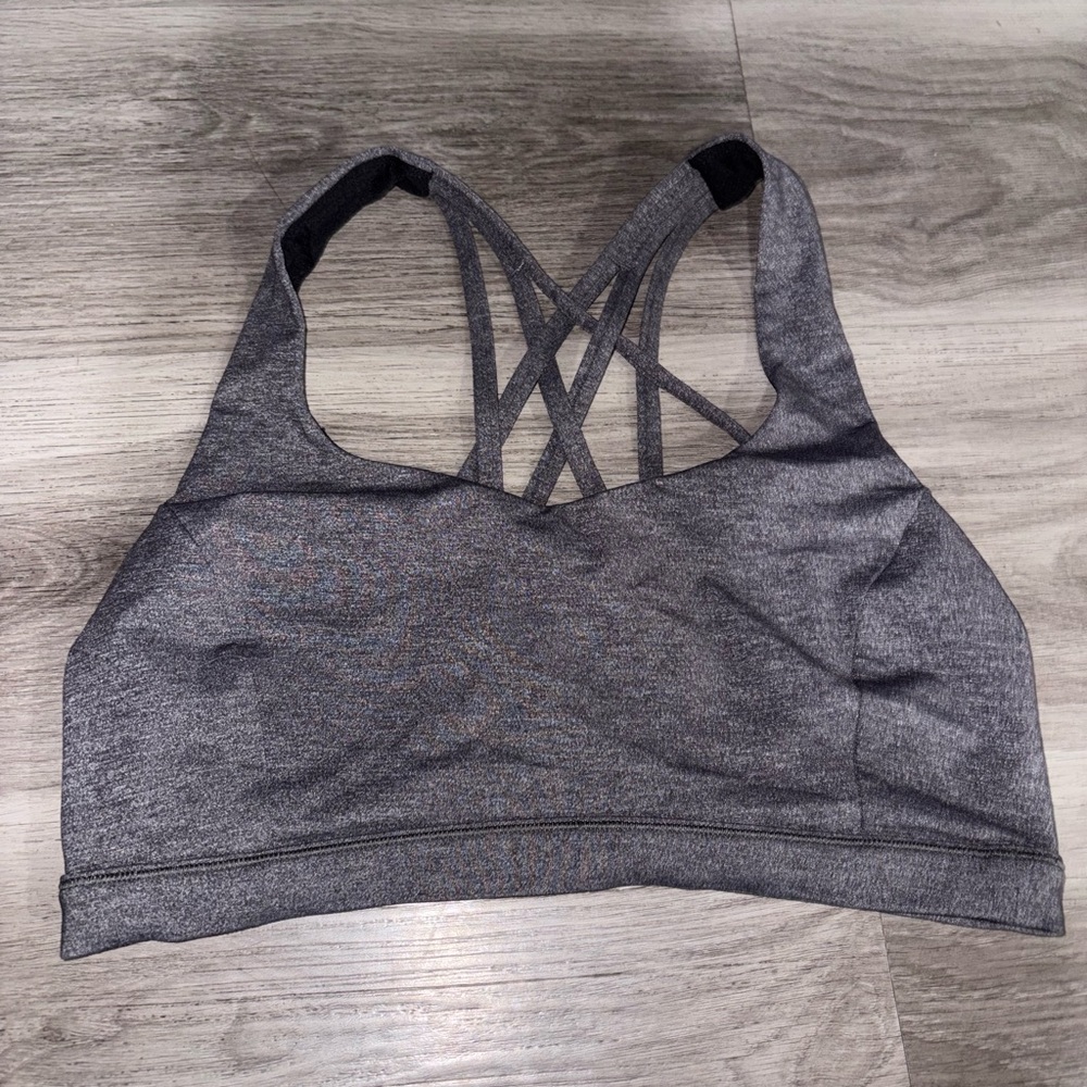 Gray Lululemon sports bra